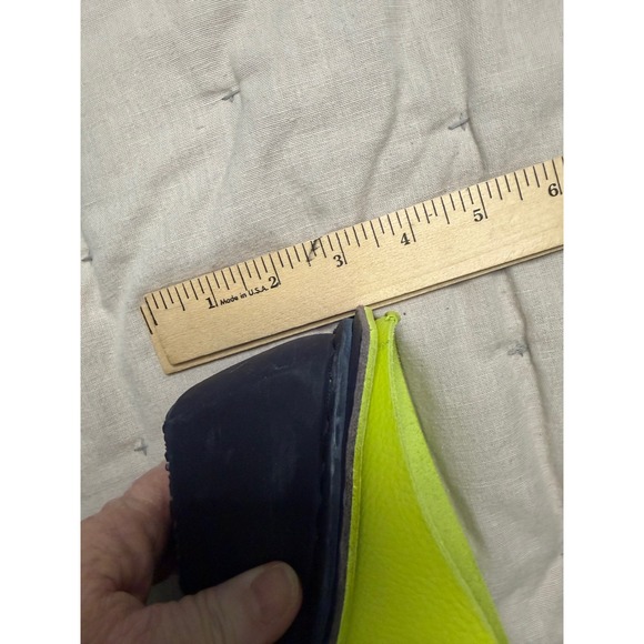 Trippen Sham Slide  Wedge Sandal 37 Neon Green Chunky Avant-Garde Maximalist Y2K - Picture 10 of 11